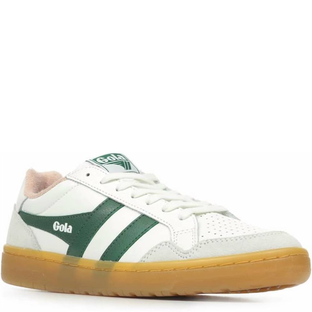 NEW GOLA men's eagle '86 sneakers shoes in off white/evergreen - Picture 2 of 6